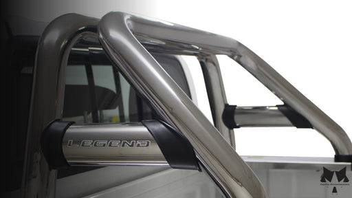 Toyota Hilux Legend Oval Double Cab & Extended Cab Stainless Steel Sports Bar 2016+ - Alpha Accessories (Pty) Ltd