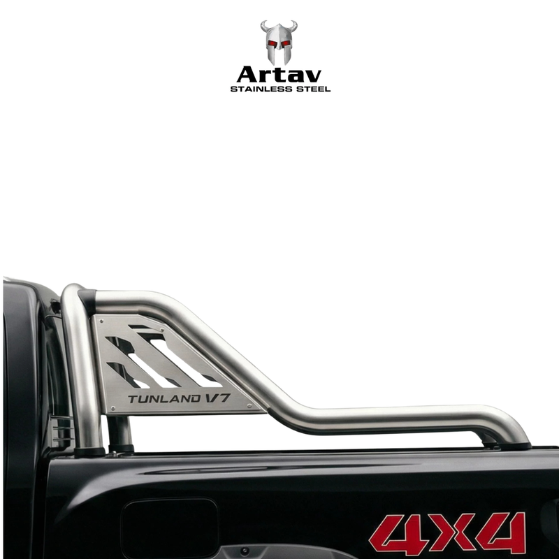 Artav | Foton Tunland V7 2025+ Stainless Extended Sports Bar With Steel Plate