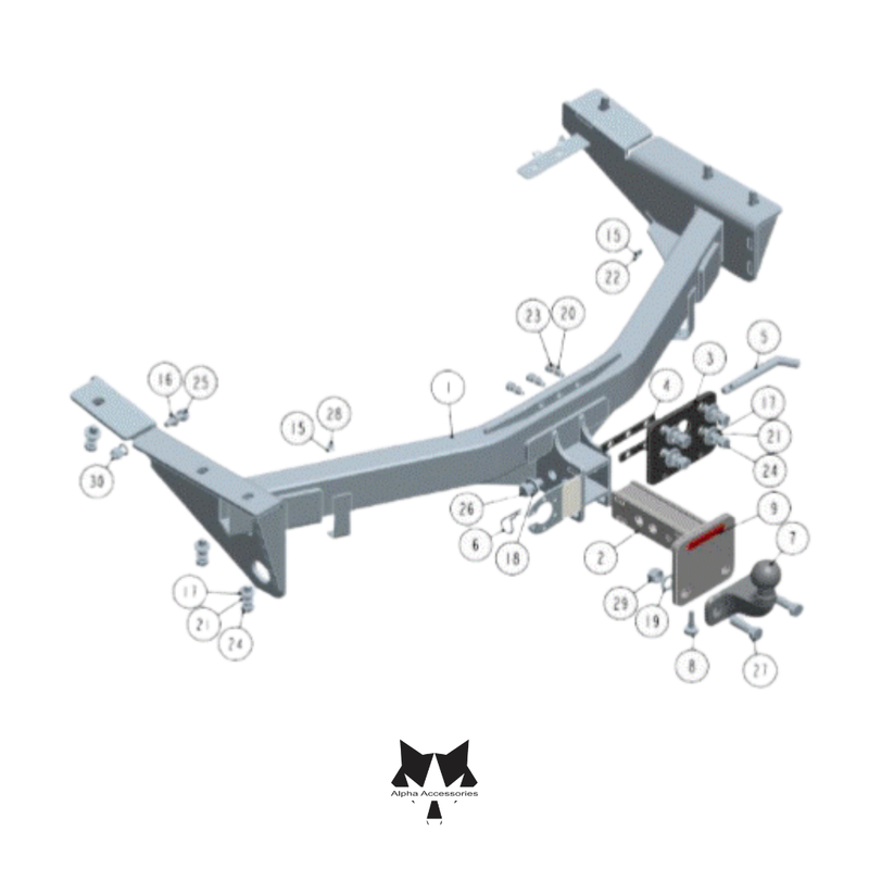 Bosal | Nissan Patrol Y62 2019 Towbar