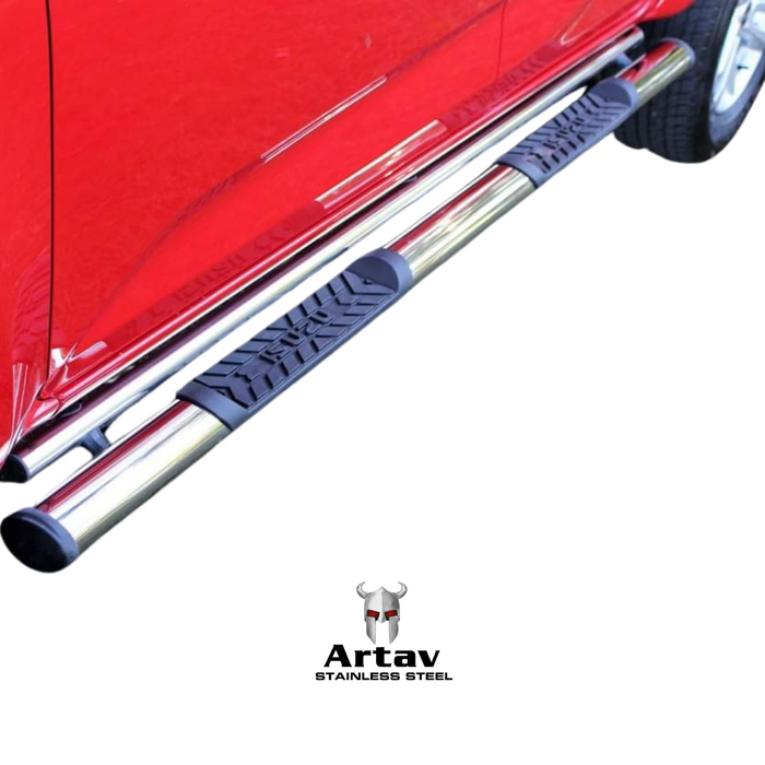 Artav | Isuzu DMAX Double Cab Stainless Steel Side Steps 2013 -2021