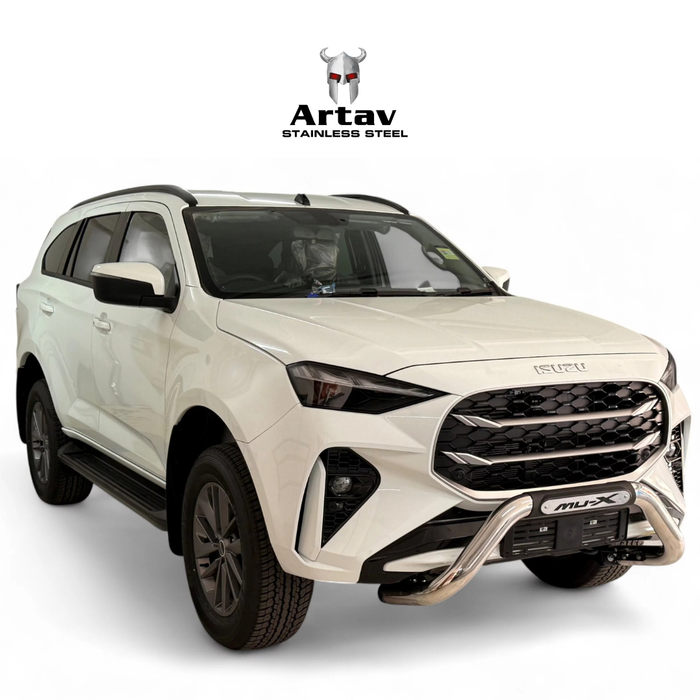 Artav | Isuzu MU-X PDC Nudge Bar Stainless w Branded Injection Mould