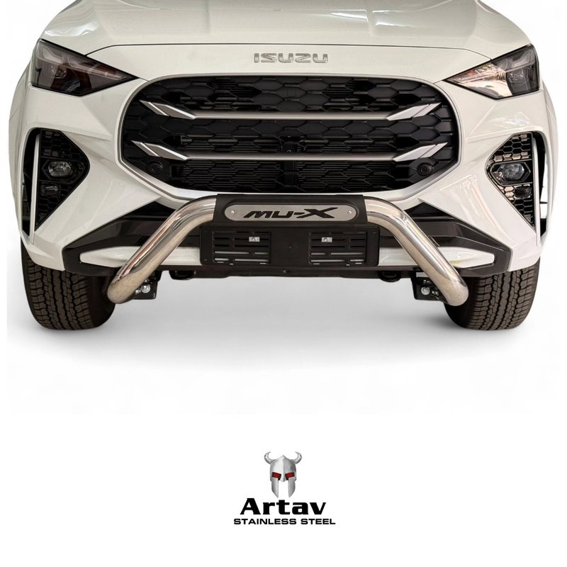 Artav | Isuzu MU-X PDC Nudge Bar Stainless w Branded Injection Mould