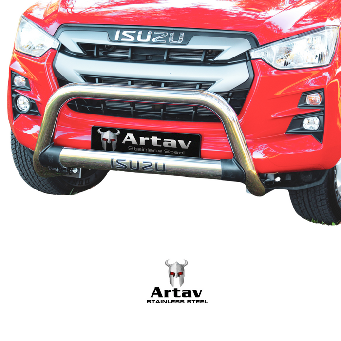 Artav | Isuzu DMAX Nudge Bar w Oval Cross Member (Fits Gen 6 RT85 & Gen 7)