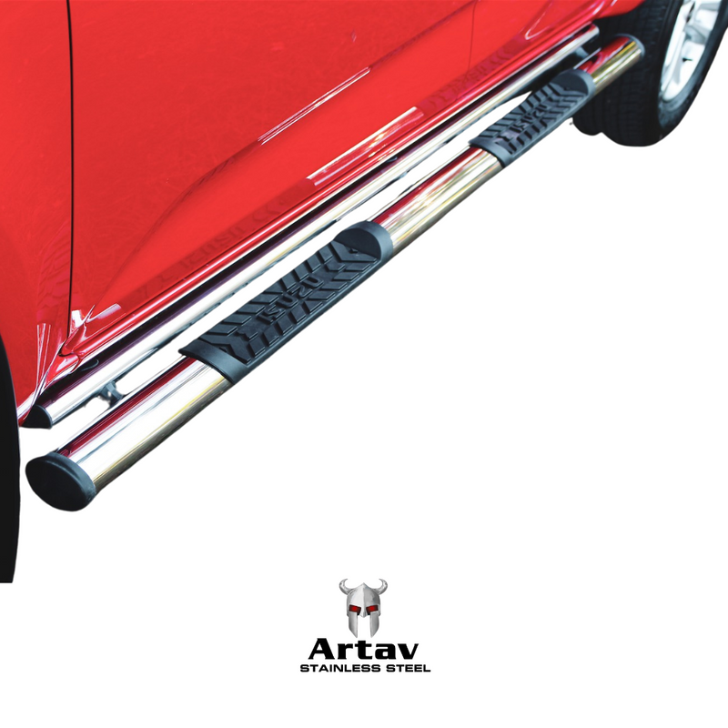 Artav | Isuzu DMAX Stainless Steel Double Cab Side Steps 2022+