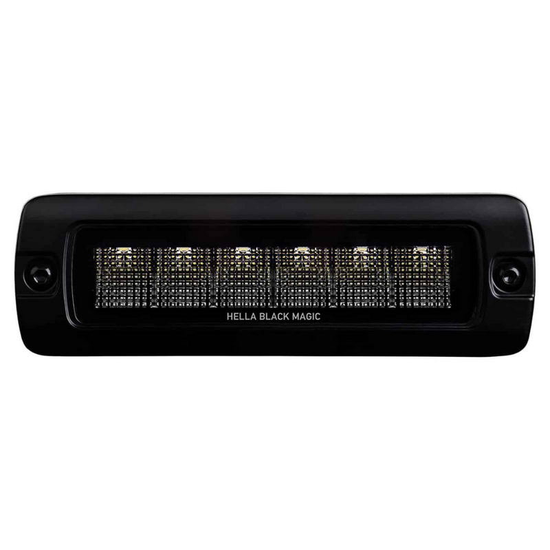Hella | Black Magic LED Mini Lightbar 6.2" Single Flush Mount (Flood)
