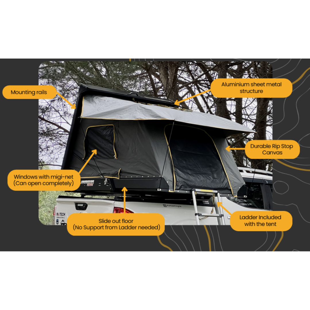 Quick Pitch RTT MiniMax Rooftop Tent — Alpha Accessories (Pty) Ltd