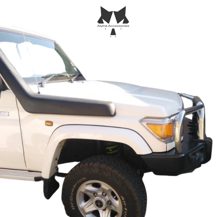 LANDCRUISER 70/79 Series PICK UP or STATION WAGON 2007–2024 Black Steel Loop Front Bumper Replacement Bullbar