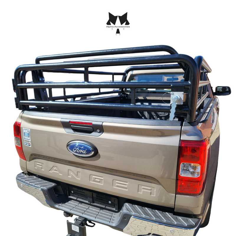 For Ranger Bin Side Rails Bosal | Next Gen Ford Ranger 2023+ S/C Cattle Rails — Alpha Accessories ...