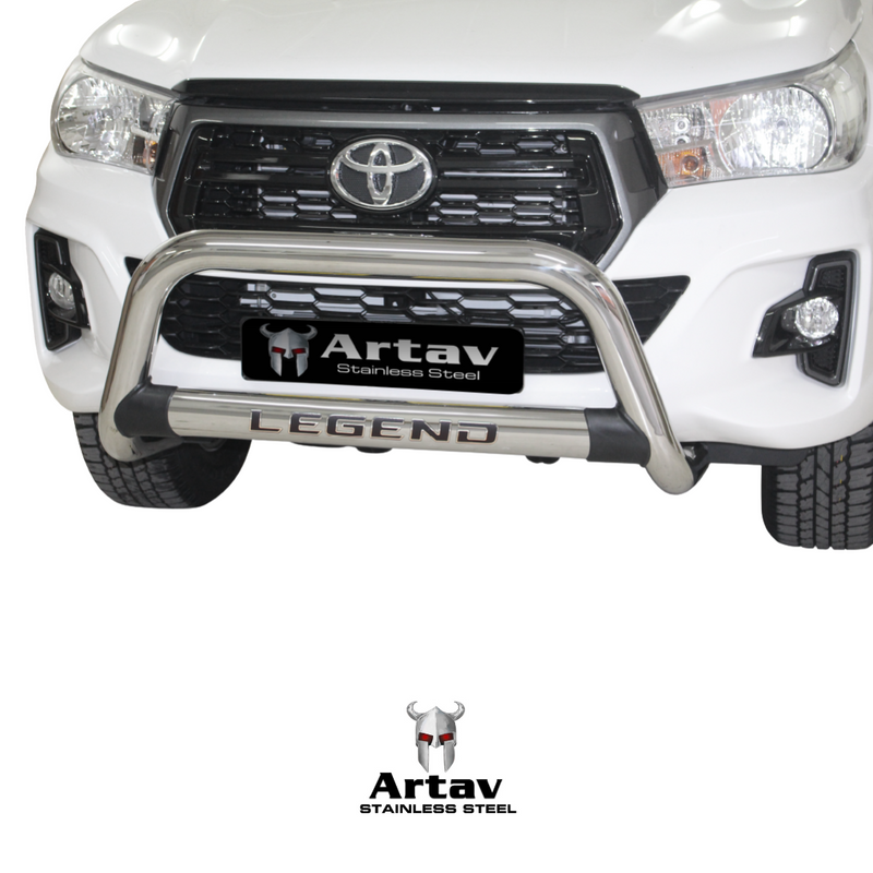 Artav | Toyota Hilux Legend Oval Stainless Steel Nudge Bar 2016+