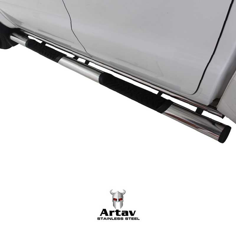 Artav | Toyota Hilux Double Cab & Extended Cab Stainless Steel Side Steps 2016+