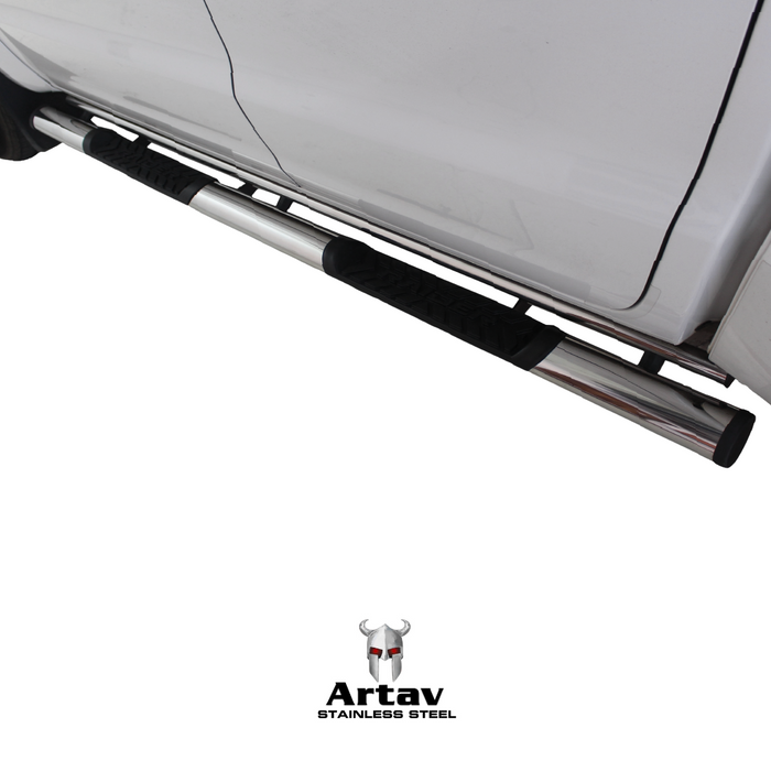 Artav | Toyota Hilux Double Cab & Extended Cab Stainless Steel Side Steps 2016+