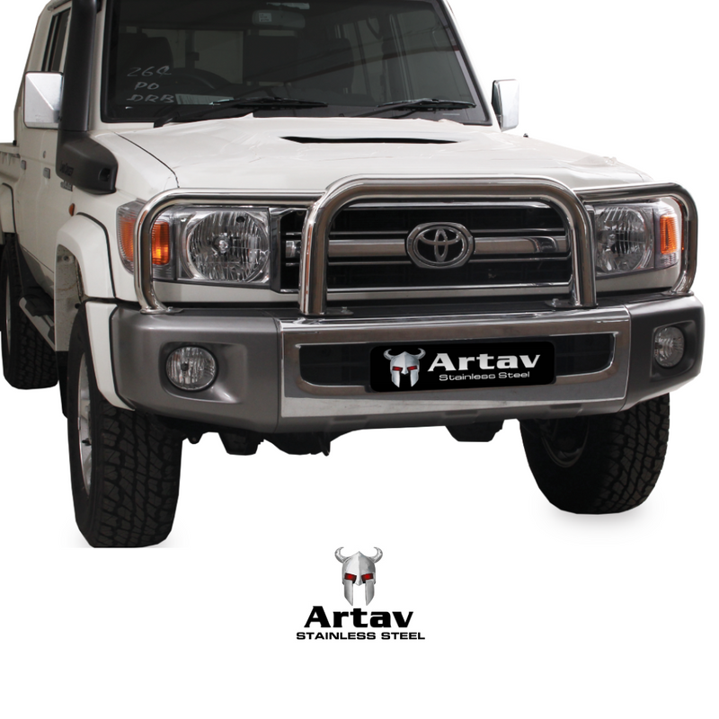 Artav | Toyota Landcruiser 70 Series Grill Guard Stainless (Does NOT fit New Model Landcruiser) 2010+