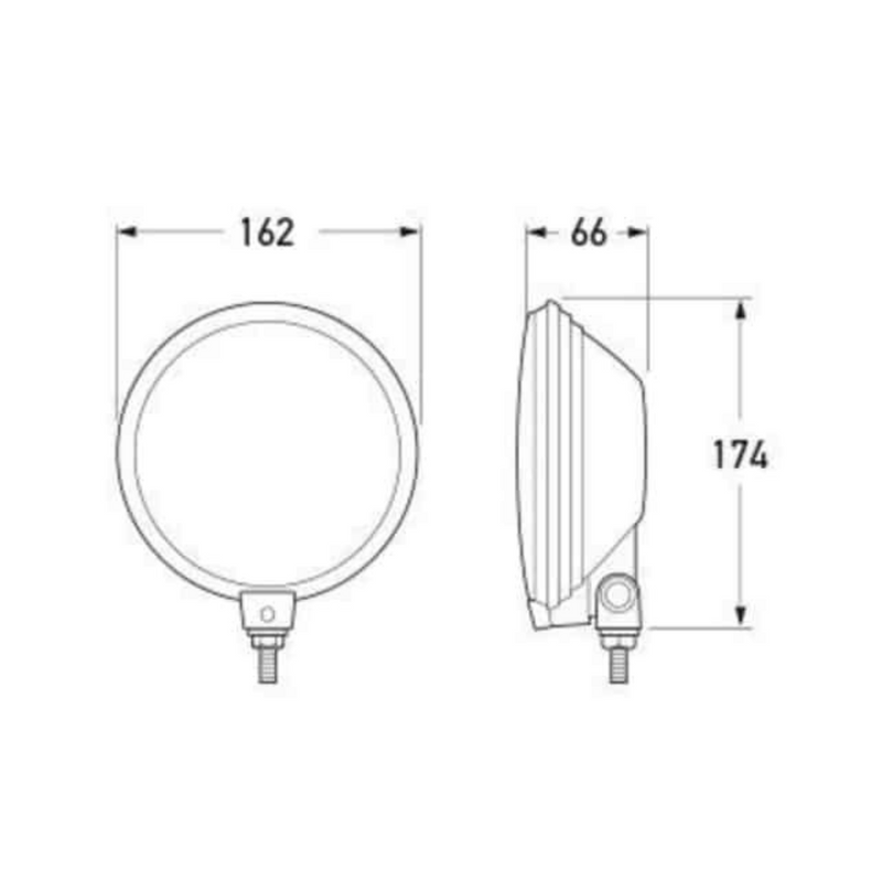 HELLA | Comet 500 Driving Lamp Set (Kit with 2 x Halogen Lamps)