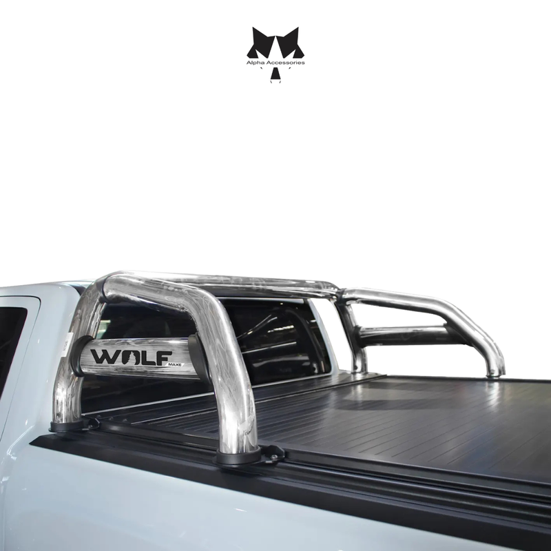 Maxe | Volkswagen Amarok Next Gen 2023 D/C Stainless Steel Roller Cover Compatible Sports Bar