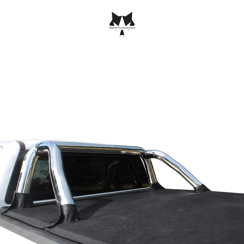Maxe | Volkswagen Amarok Next Gen 2023+ S/C Stainless Steel Fleet Sportsbar - Base plate mount