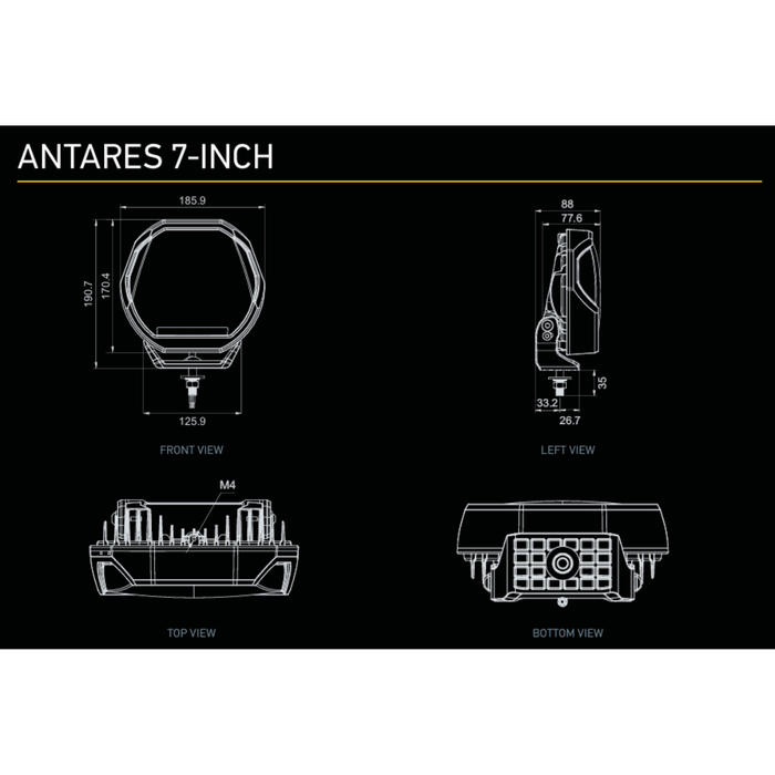 Hella 7" Antares Spotlight Set
