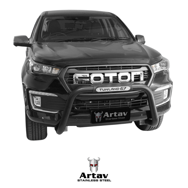 Artav | Foton Tunland G7 Nudge Bar Black (PDC Approved) - Fits DC & SC Models