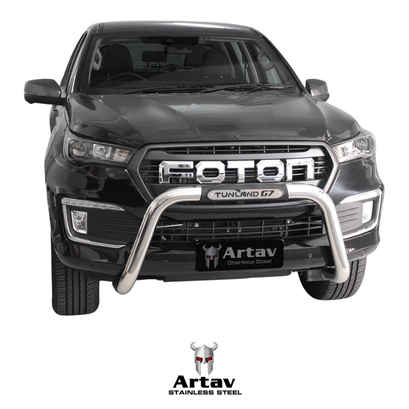 Artav | Foton Tunland G7 Nudge Bar Stainless (PDC Approved) - Fits DC & SC Models