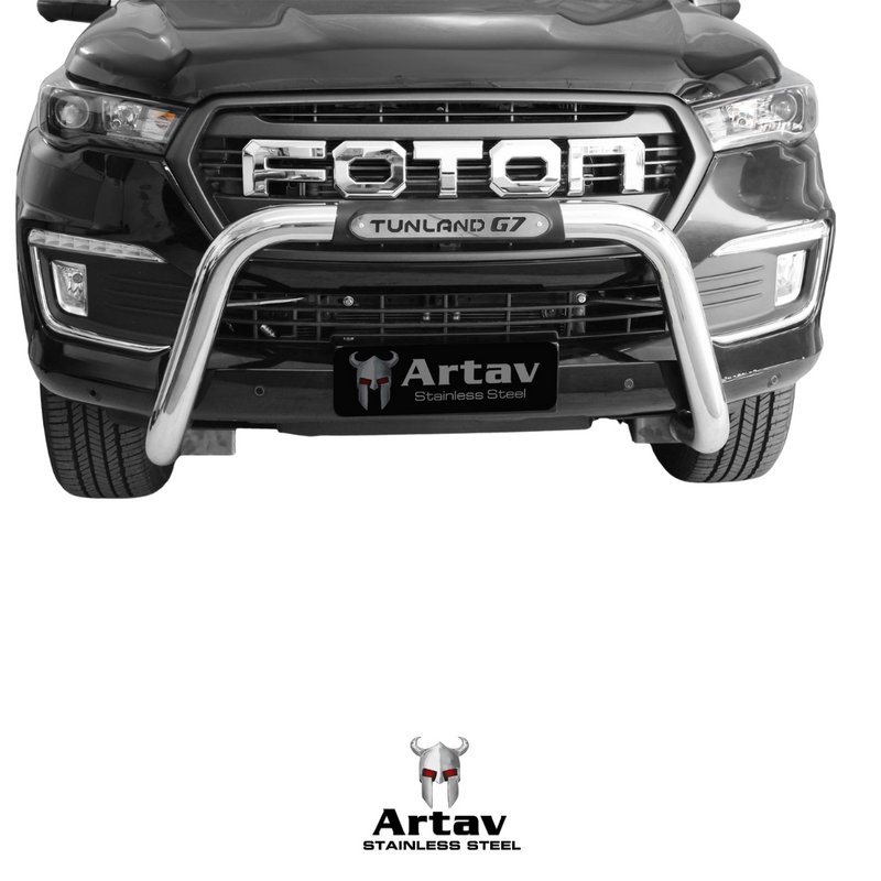 Artav | Foton Tunland G7 Nudge Bar Stainless (PDC Approved) - Fits DC & SC Models