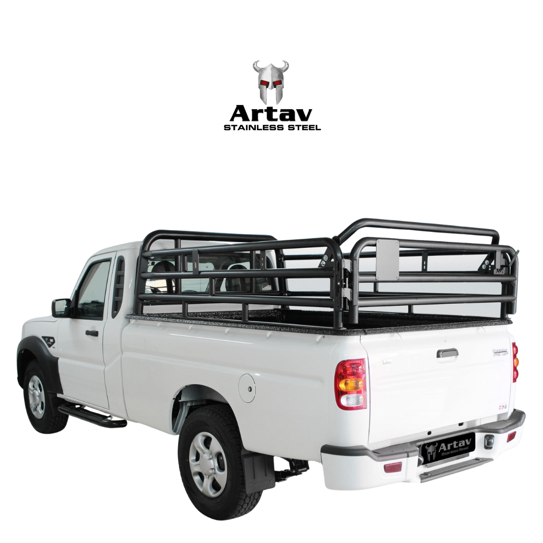 Cab Rails Artav | Mahindra Pik Up 2021+ S/C Cattle Rails - Bolt On Locking Syste ...