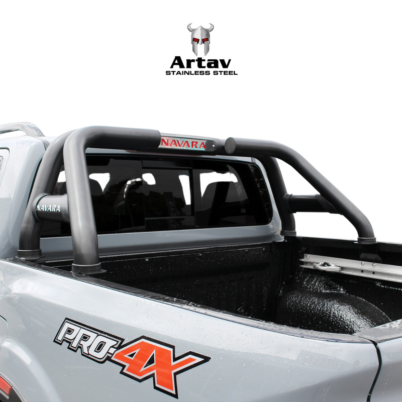 Artav | Nissan Navara D23 Facelift Black Stainless Steel Sports Bar Double Cab