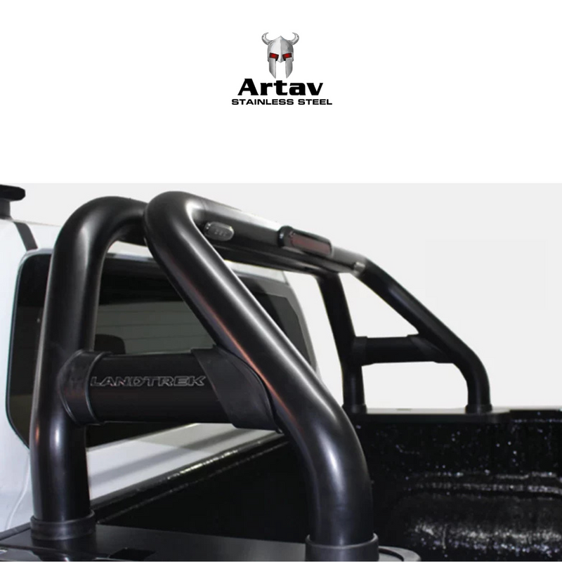 Artav | Peugeot Landtrek Black Stainless Steel Sports Bar Double Cab