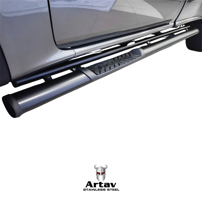 Artav | Next Gen Ford Ranger Side Steps Single Cab Black