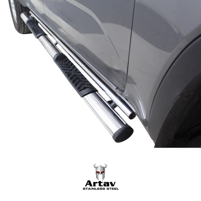 Artav | Double Cab Stainless Steel Side Steps Suitable for VW Amarok