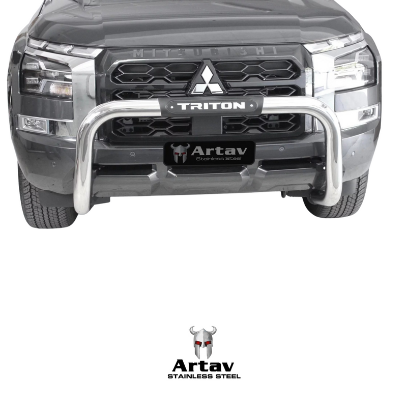 Artav | Mitsubishi Triton D/C PDC Nudge Bar Stainless 2024+