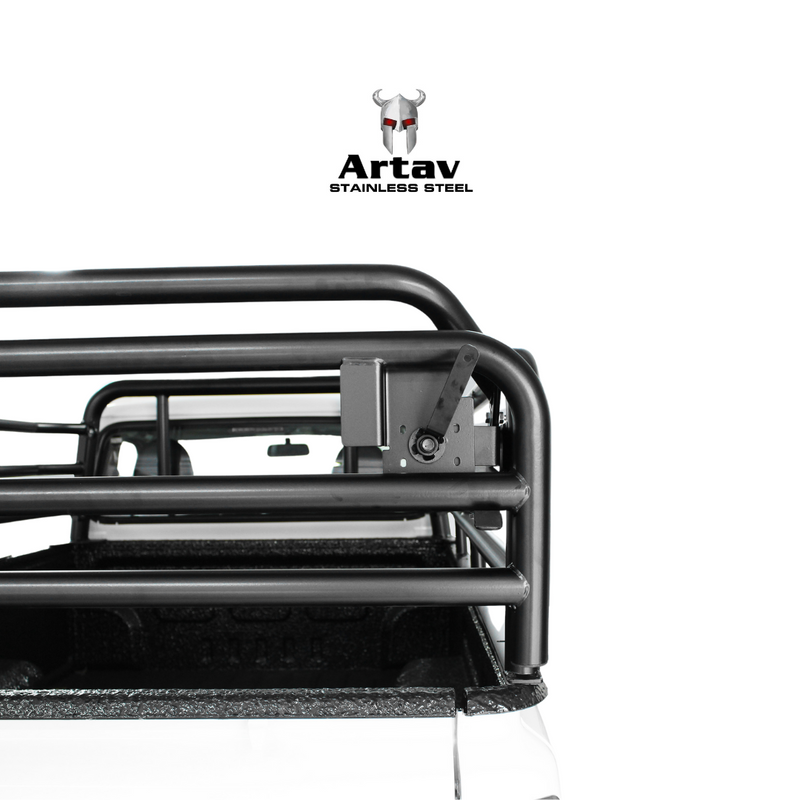 Artav | Mahindra Pik Up Single Cab Cattle Rails - Bolt On Locking System