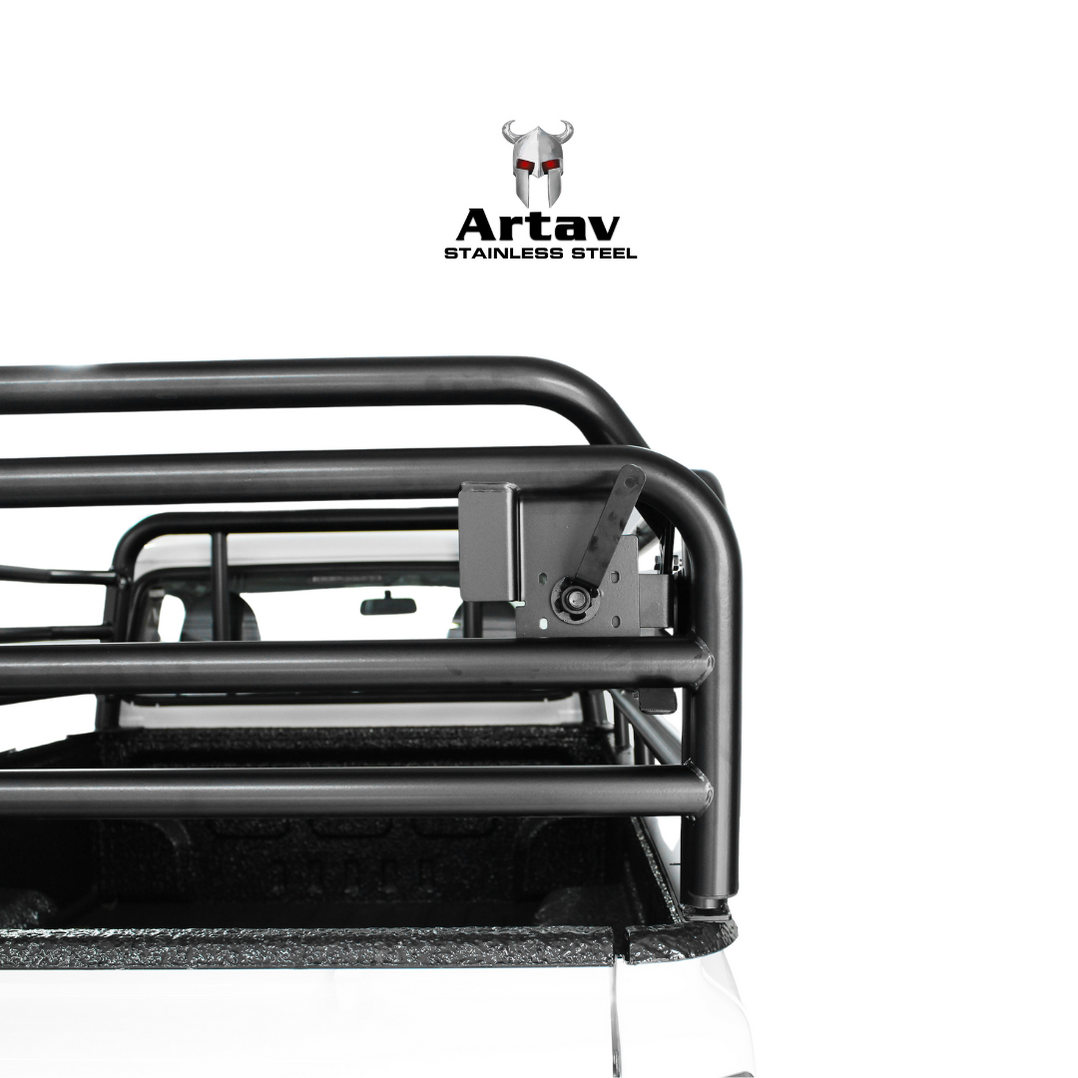 Artav | Mahindra Pik Up Single Cab Cattle Rails - Bolt On Locking Syst ...