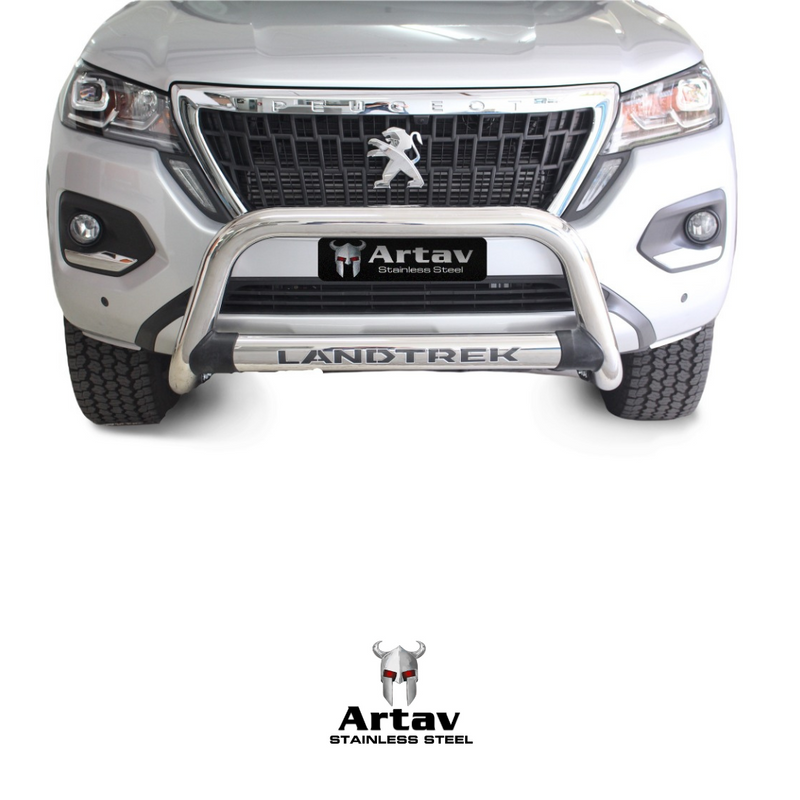 Artav | Peugeot Landtrek Stainless Steel Nudge Bar (Fits DC & SC Models)