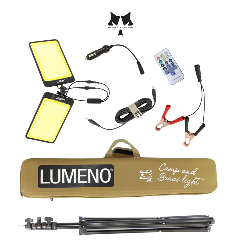 Lumeno | Camp and Braai Light (Weatherproof) - WHITE & AMBER (Dimmable)
