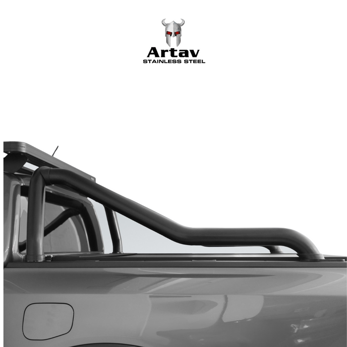 Artav | Ford Ranger Next Gen Sweep Back Sports Bar Black - Double Cab Model Only