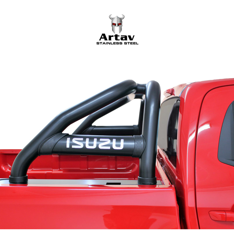 Artav | Isuzu DMAX Black Sports Bar Double Cab and Extended Cab (Fits Gen 6 & Gen 7) 2013+