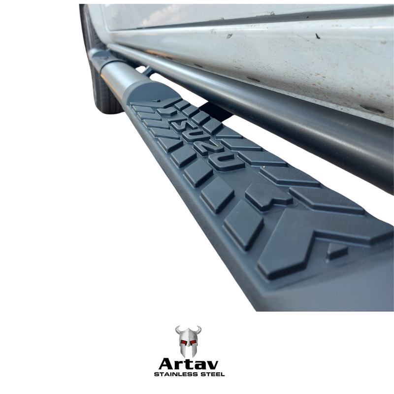 Artav | Isuzu DMAX Black Side Steps Double Cab & Extended Cab 2022+