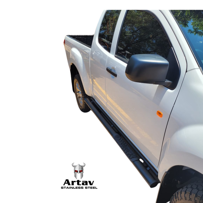 Artav | Isuzu DMAX Single Cab Black Stainless Steel Side Steps 2013 - 2021