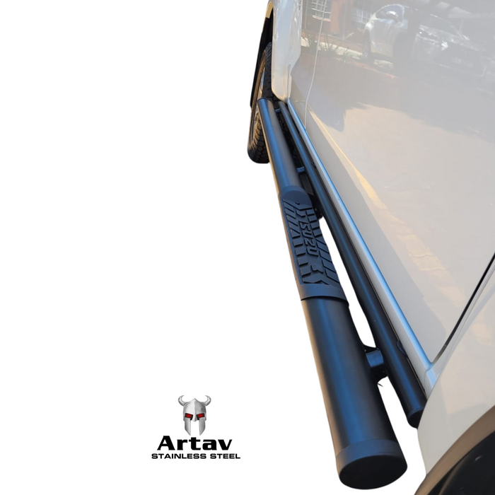 Artav | Isuzu DMAX Single Cab Black Stainless Steel Side Steps 2013 - 2021
