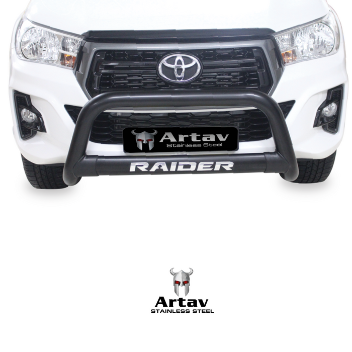 Artav |Toyota Hilux Black Stainless Steel Nudge Bar 2016+