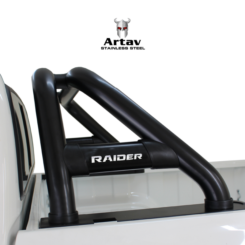 Artav | Toyota Hilux Single Cab Black Stainless Steel Sports Bar (Fits JDECK Model) 2016+