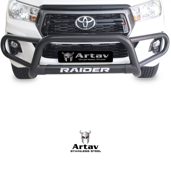Artav | Toyota Hilux Black Stainless Steel Tri Bumper Black 2016 - 2019