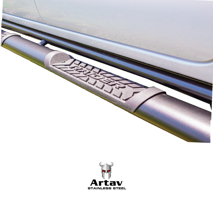 Artav | Toyota Hilux Black Stainless Steel Side Steps 2016+