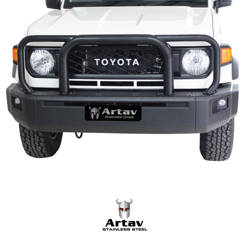 Artav | New Toyota Landcruiser 70 Series Grill Guard Black 2024+