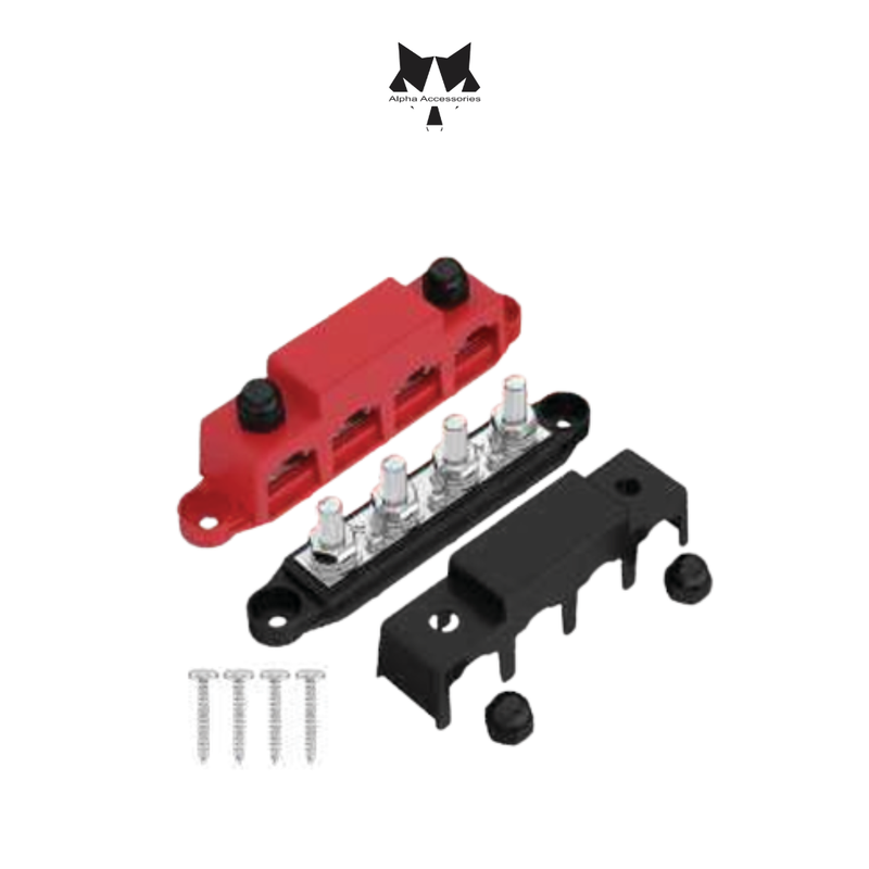Lumeno | 4 Stud Distribution Block Bus Bar