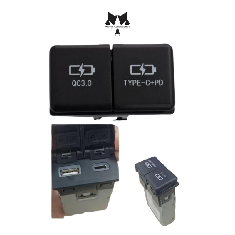 Lumeno | QC3 + C-Type Flush Mount Charger