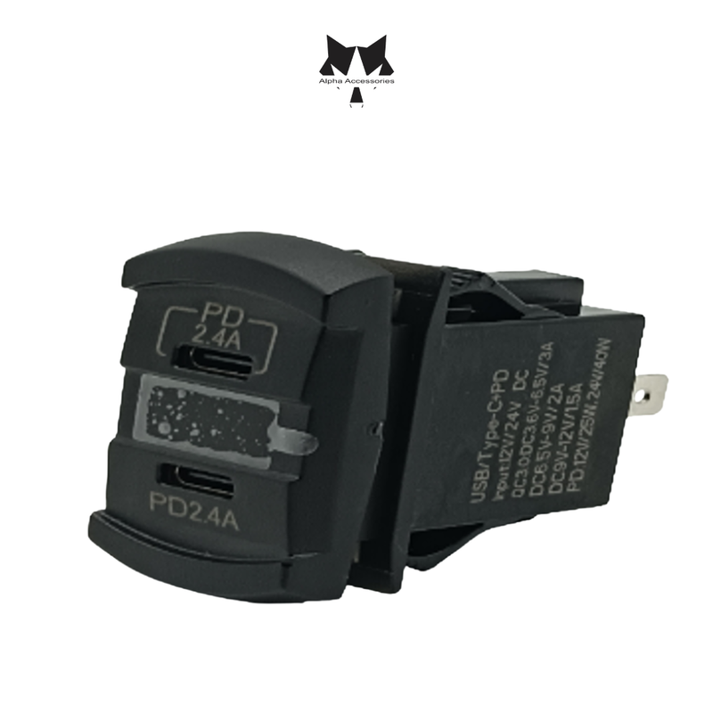 Lumeno | Dual C-Type Charger & Volt Meter