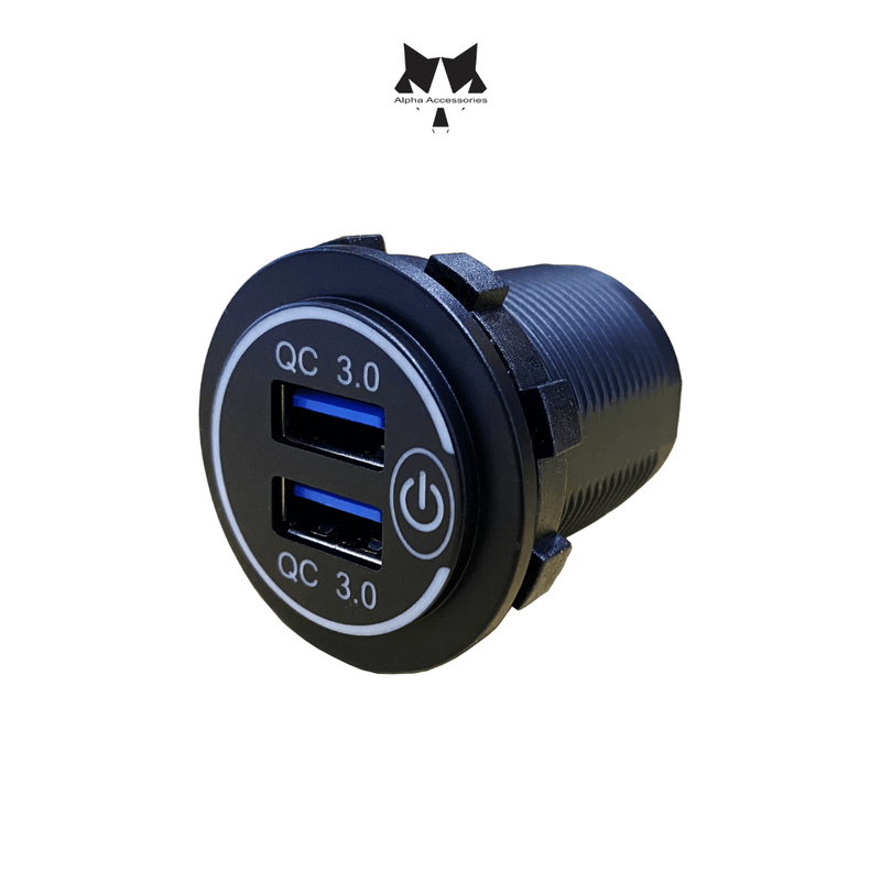 Lumeno | Duel QC3 Charger With On/Off Switch