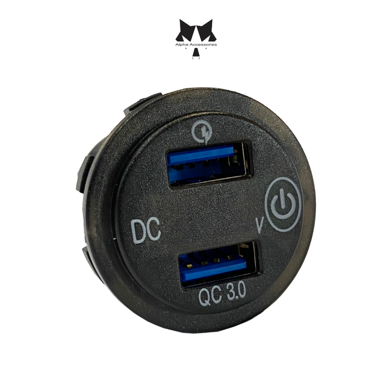 Lumeno | Duel QC3 Charger Socket and Volt Meter
