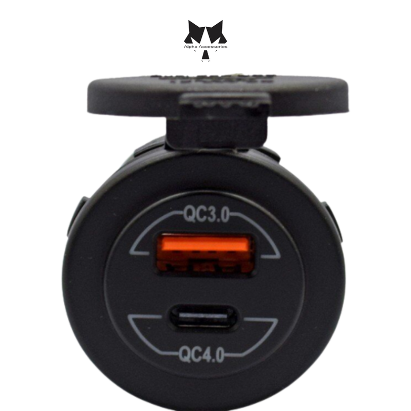 Lumeno | QC3 + PD4 Charging Socket