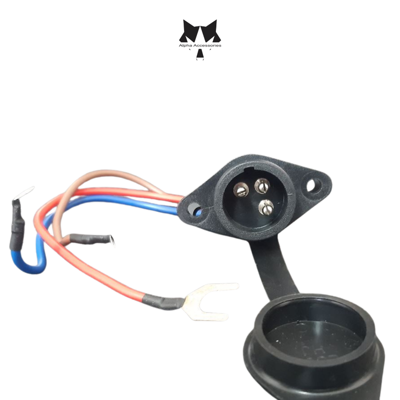 Runva | 12V Plug for Winch Control Box With Pins (Located on the control box for the plug in remote)